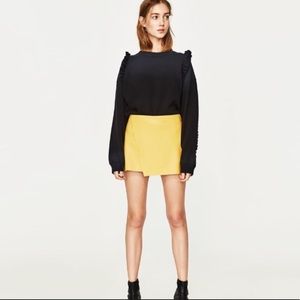 ZARA Faux Leather Skirt